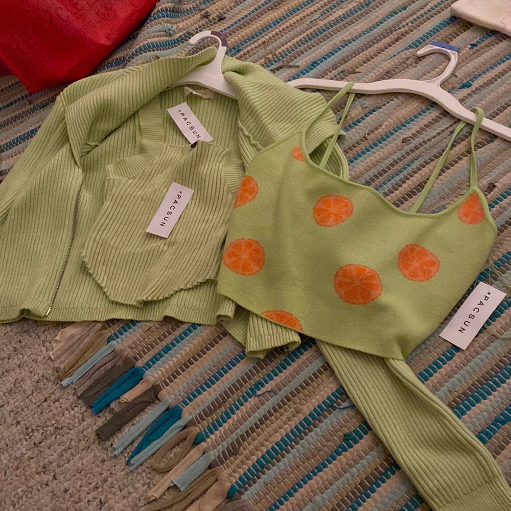Pacsun Green Tops Set